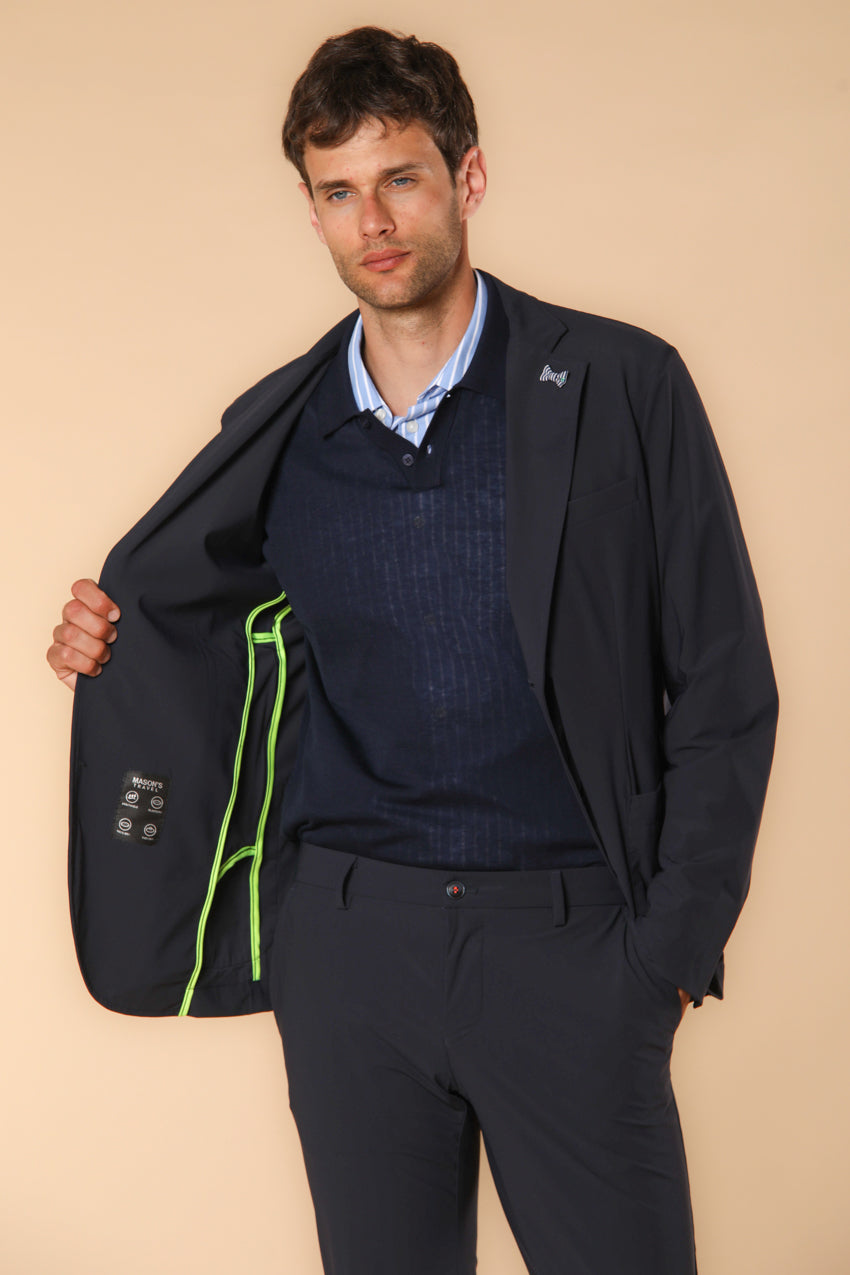 Immagine 3 di Da Vinci Tech Dynamic blazer uomo in jersey supertecnico colore blu di Mason's