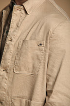 James Herren-Overshirt aus Leinen-Baumwoll-Twill