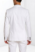 Da Vinci blazer hombre en twill de lino y algodón