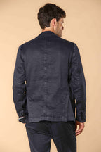 Da Vinci Summer blazer uomo in twill di lino e cotone