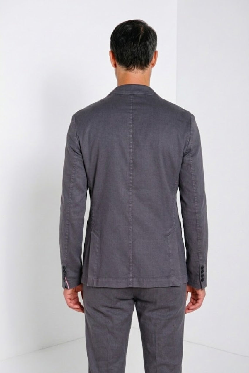 Da Vinci men's blazer in linen and cotton twill