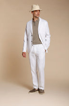 Da Vinci men's blazer in linen and cotton twill