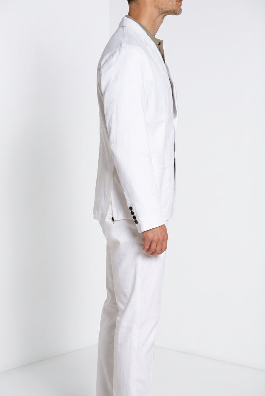Da Vinci blazer hombre en twill de lino y algodón