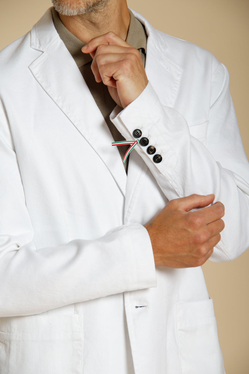 Da Vinci men's blazer in linen and cotton twill