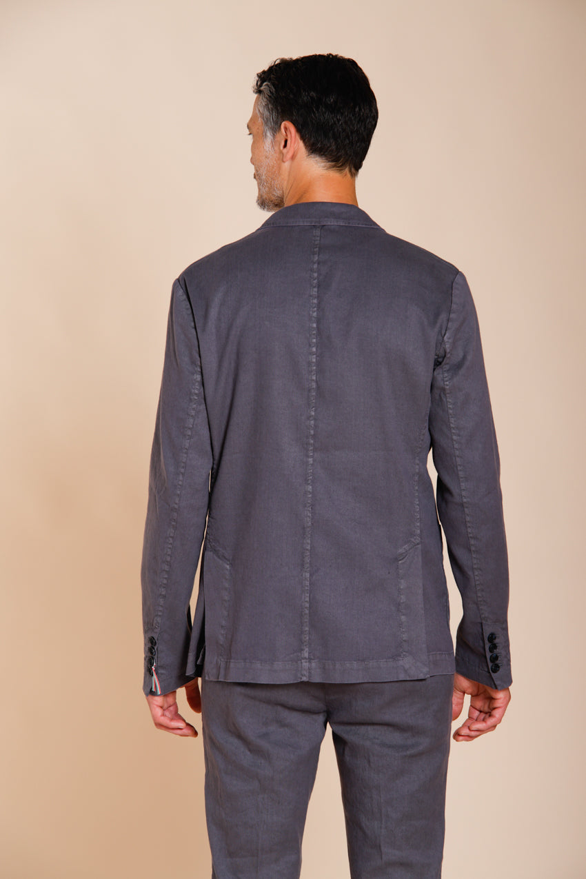 Da Vinci men's blazer in linen and cotton twill
