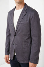 Da Vinci men's blazer in linen and cotton twill