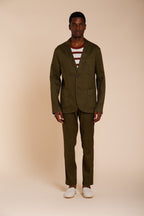 Da Vinci men's blazer in linen and cotton twill