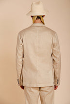 Da Vinci Blazer Herren in Twill aus Leinen und Baumwolle