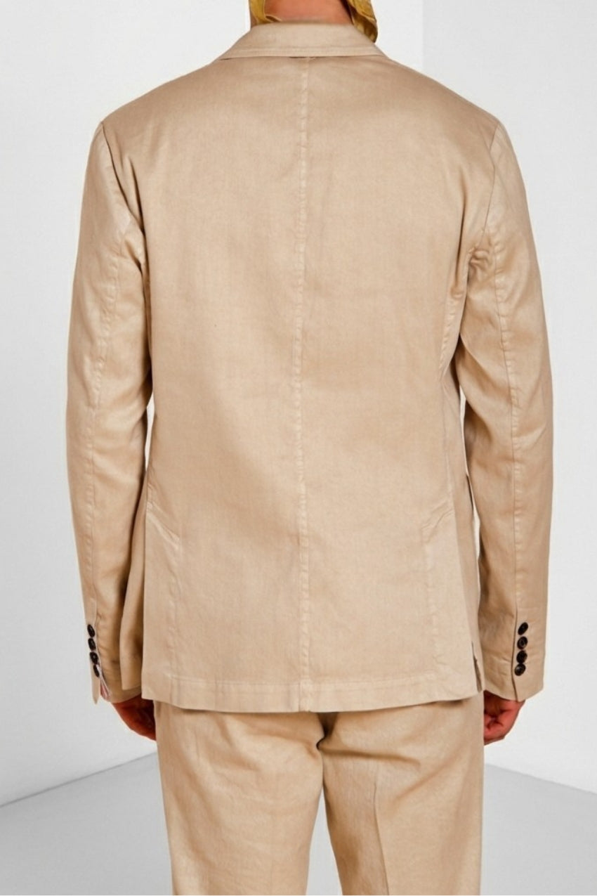 Da Vinci men's blazer in linen and cotton twill