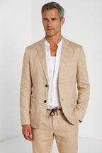 Da Vinci men's blazer in linen and cotton twill