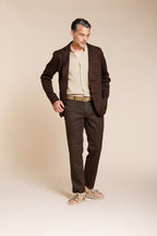 Da Vinci men's blazer in linen and cotton twill