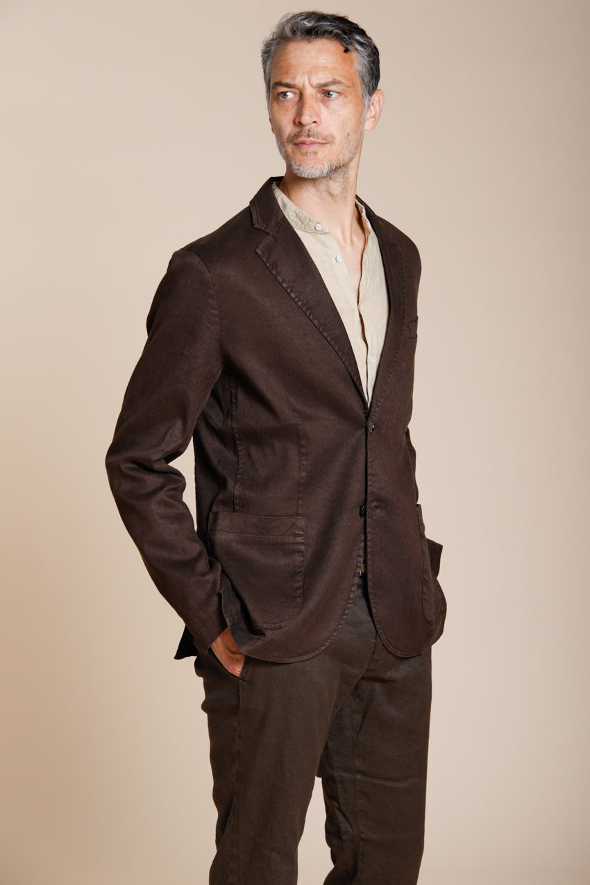 Da Vinci men's blazer in linen and cotton twill