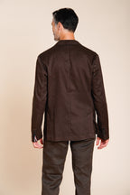 Da Vinci men's blazer in linen and cotton twill