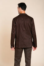 Da Vinci men's blazer in linen and cotton twill