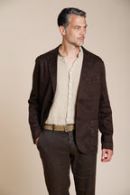 Da Vinci men's blazer in linen and cotton twill