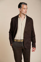 Da Vinci men's blazer in linen and cotton twill