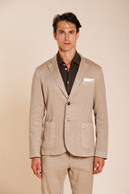 Da Vinci men's blazer in linen and cotton twill