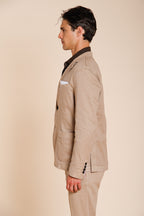 Da Vinci men's blazer in linen and cotton twill