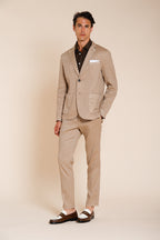 Da Vinci men's blazer in linen and cotton twill