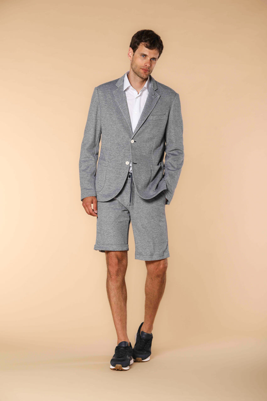 Immagine 4 di Da Vinci blazer uomo in piquet di cotone double face regular fit colore blu navy di Mason's