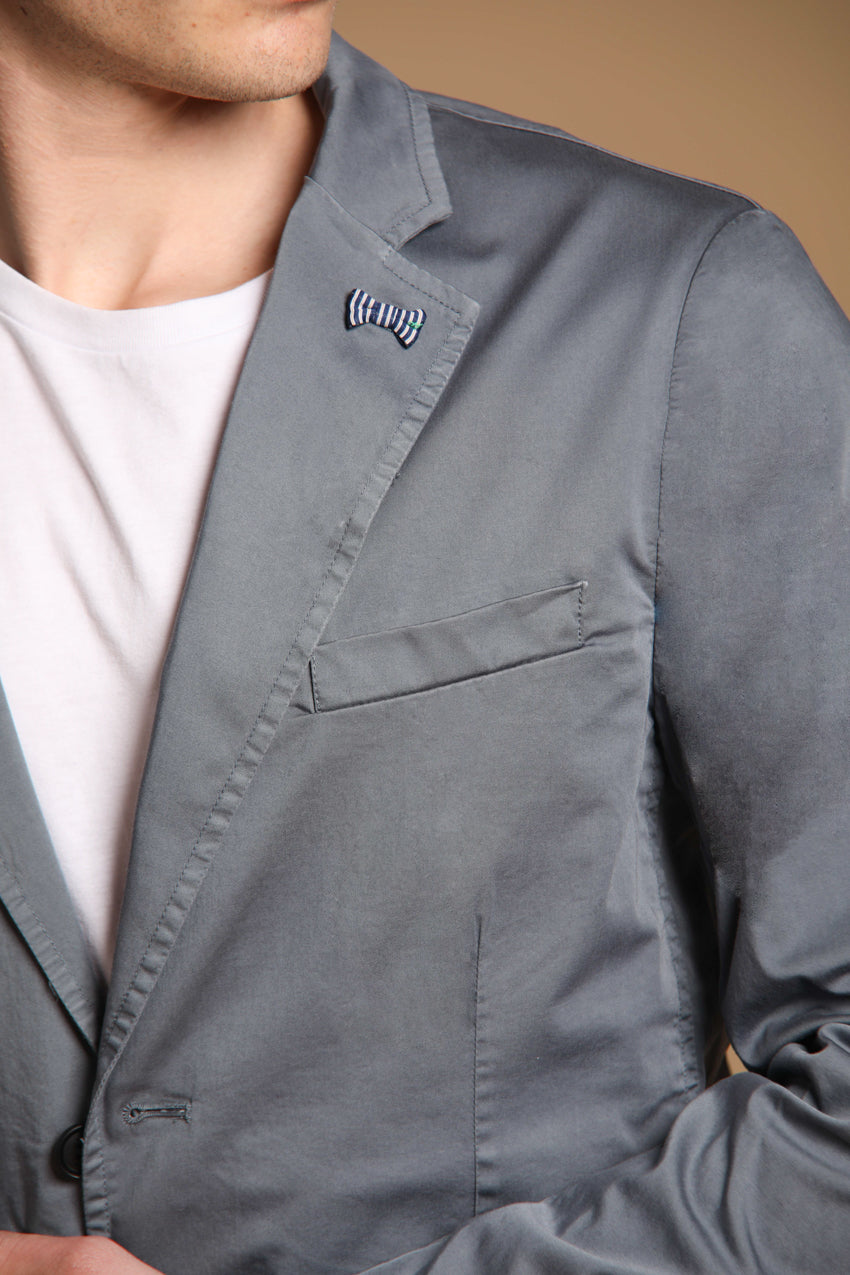 Da Vinci men's travel blazer in technical stretch satin with details