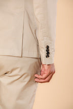 Da Vinci men's travel blazer in technical stretch satin with details 