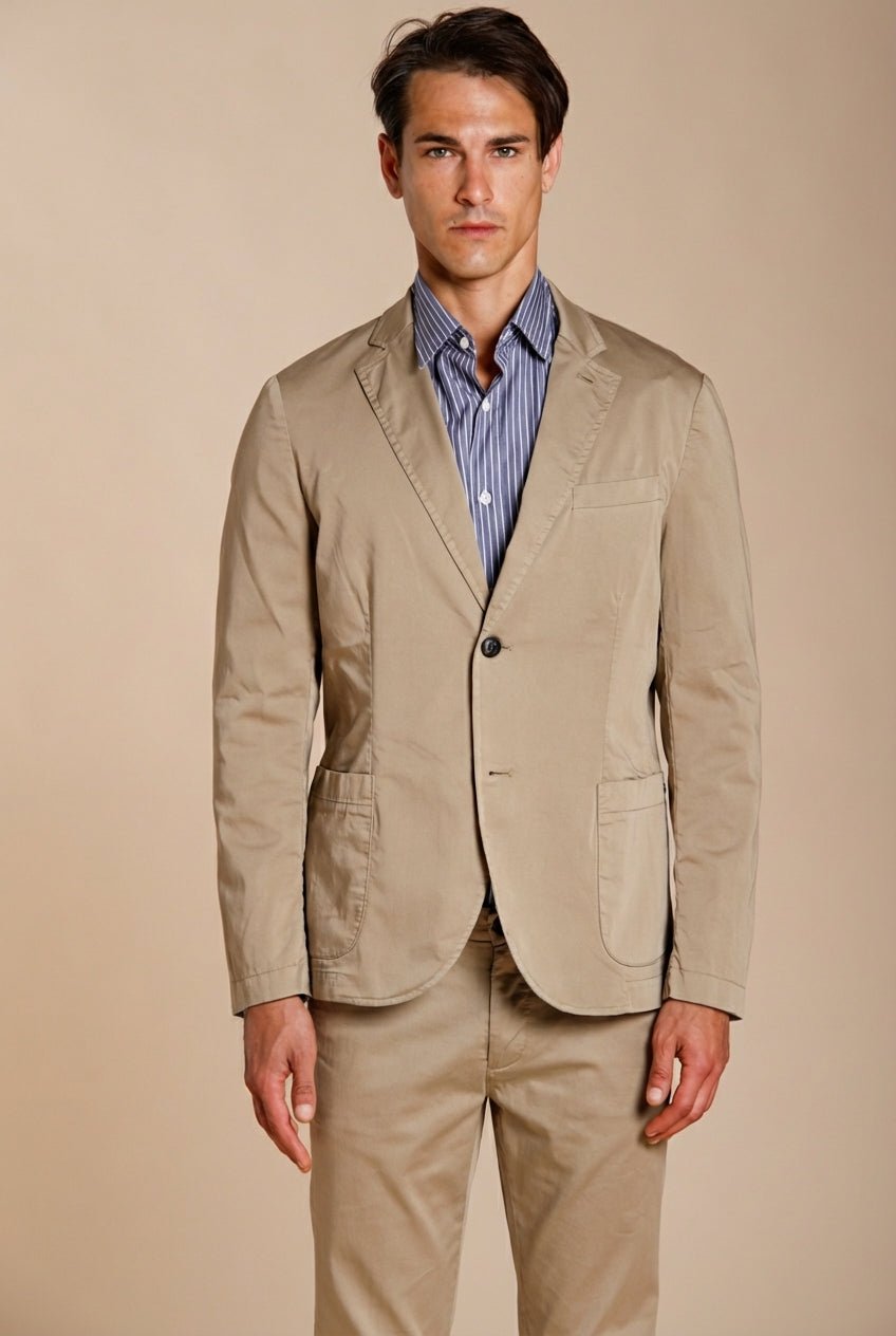 Da Vinci Travel blazer hombre en satén técnico travel stretch