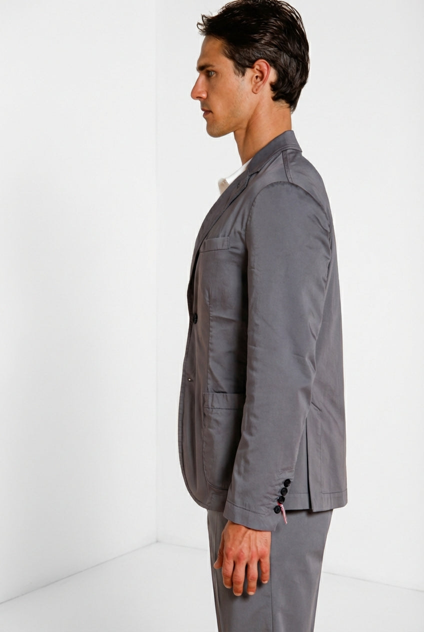 Da Vinci Travel men's blazer in technical travel stretch satin