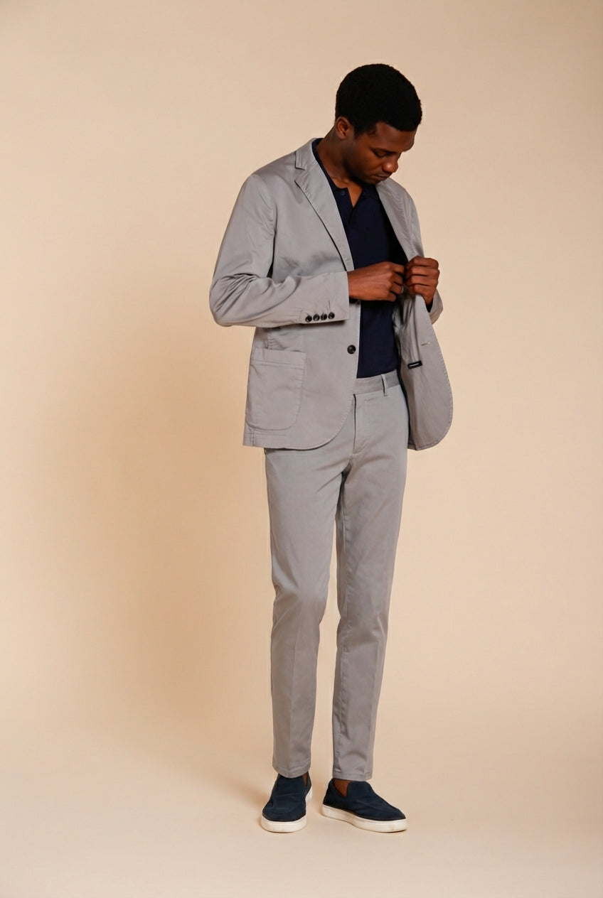 Da Vinci Travel men's blazer in technical travel stretch satin