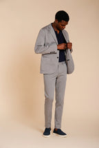 Da Vinci Travel men's blazer in technical travel stretch satin