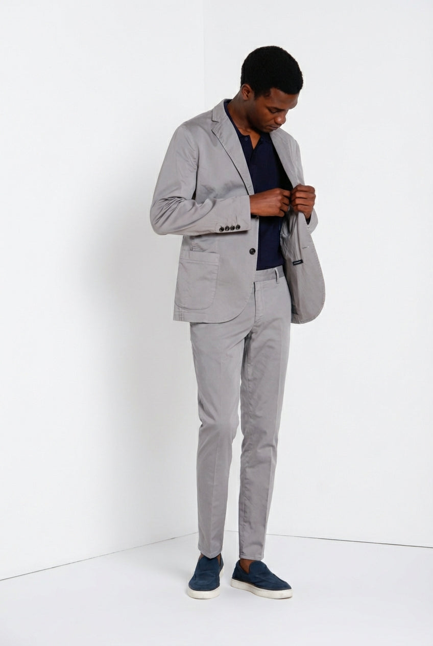 Da Vinci Travel men's blazer in technical travel stretch satin