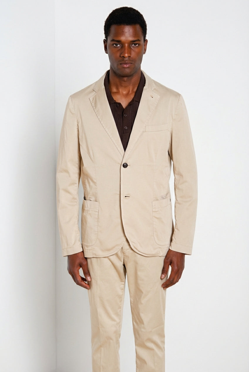 Da Vinci Travel men's blazer in technical travel stretch satin