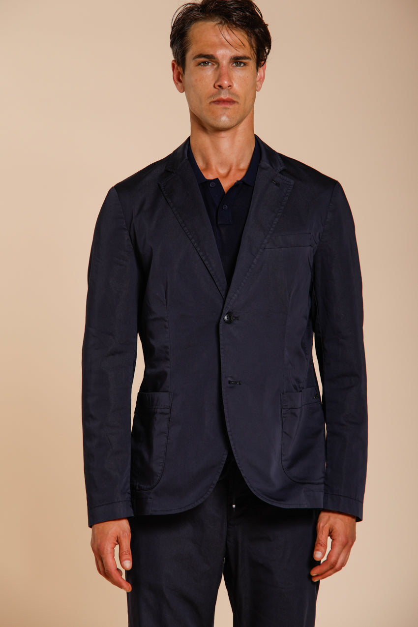 Da Vinci Travel blazer hombre en satén técnico travel stretch
