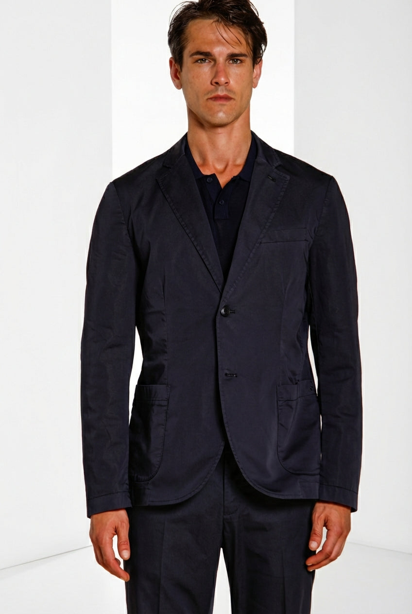 Da Vinci Travel blazer hombre en satén técnico travel stretch