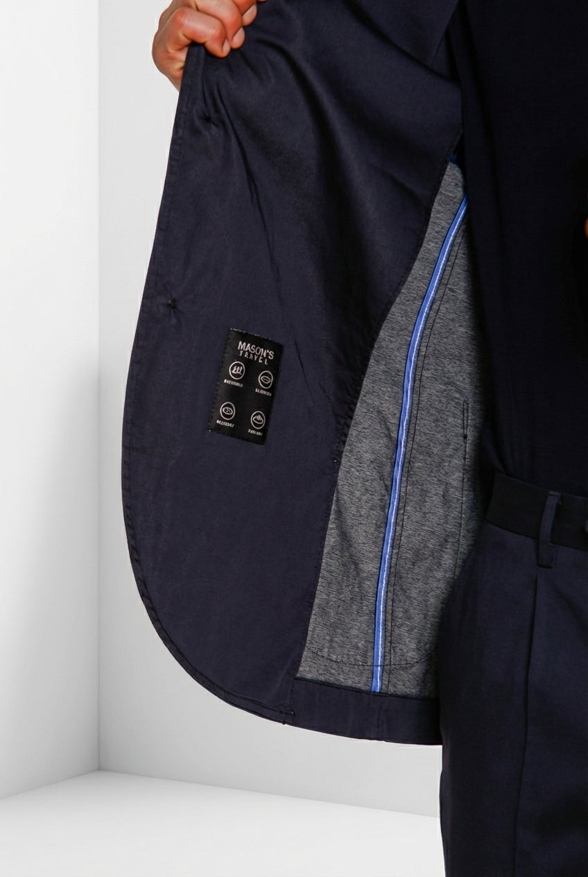 Da Vinci Travel blazer hombre en satén técnico travel stretch