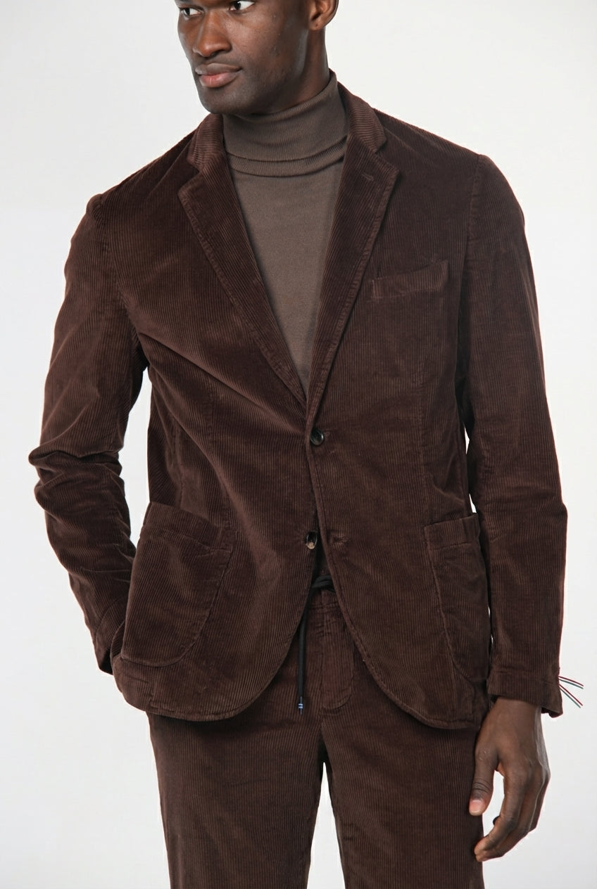 Tiziano blazer uomo in velluto 500 righe
