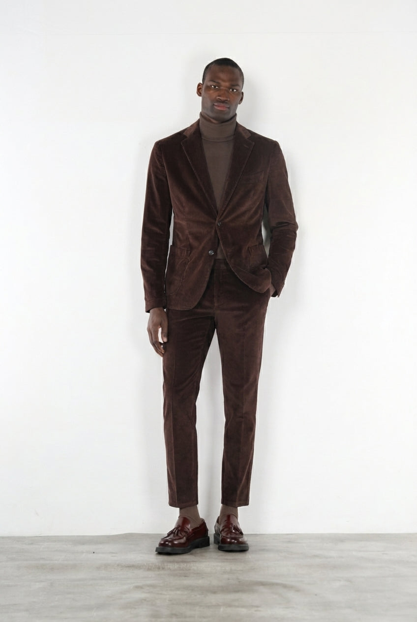 Tiziano blazer uomo in velluto 500 righe