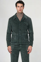 Work Jacket overshirt uomo in velluto a costa larga