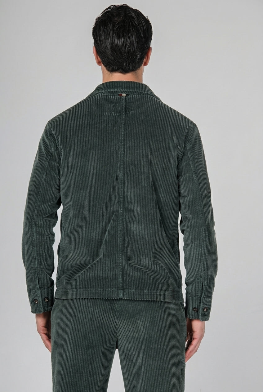 Work Jacket men’s overshirt in wide-wale velvet