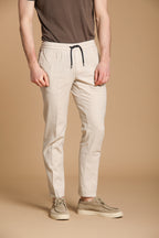 New York Sack men's chino pants in lightweight linen and cotton fabric regular fit