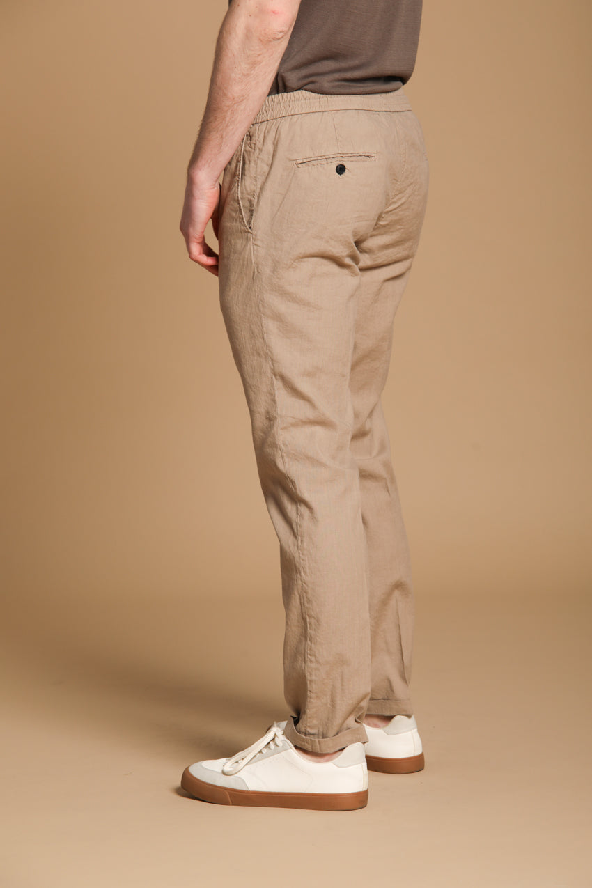 New York Sack men's chino pants in lightweight linen and cotton fabric regular fit