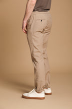 New York Sack men's chino pants in lightweight linen and cotton fabric regular fit