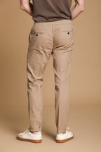 New York Sack men's chino pants in lightweight linen and cotton fabric regular fit