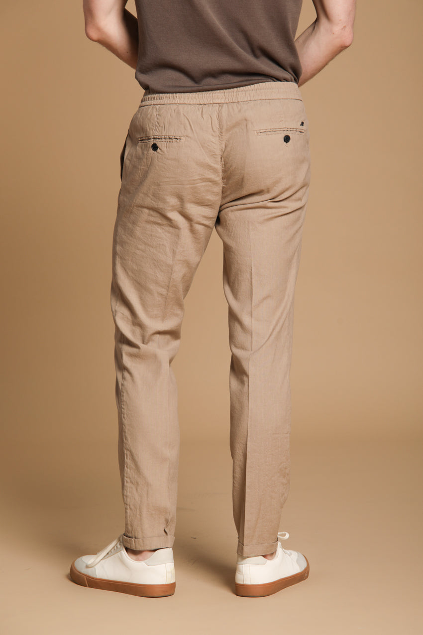 New York Sack men's chino pants in lightweight linen and cotton fabric regular fit