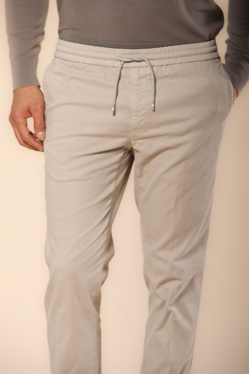 New York Sack pantalone chino jogger uomo in cotone modal stretch regular fit