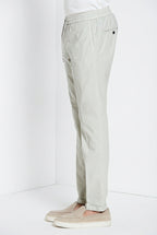 Milano Jogger Travel men's chino pants in technical travel stretch satin extra slim fit