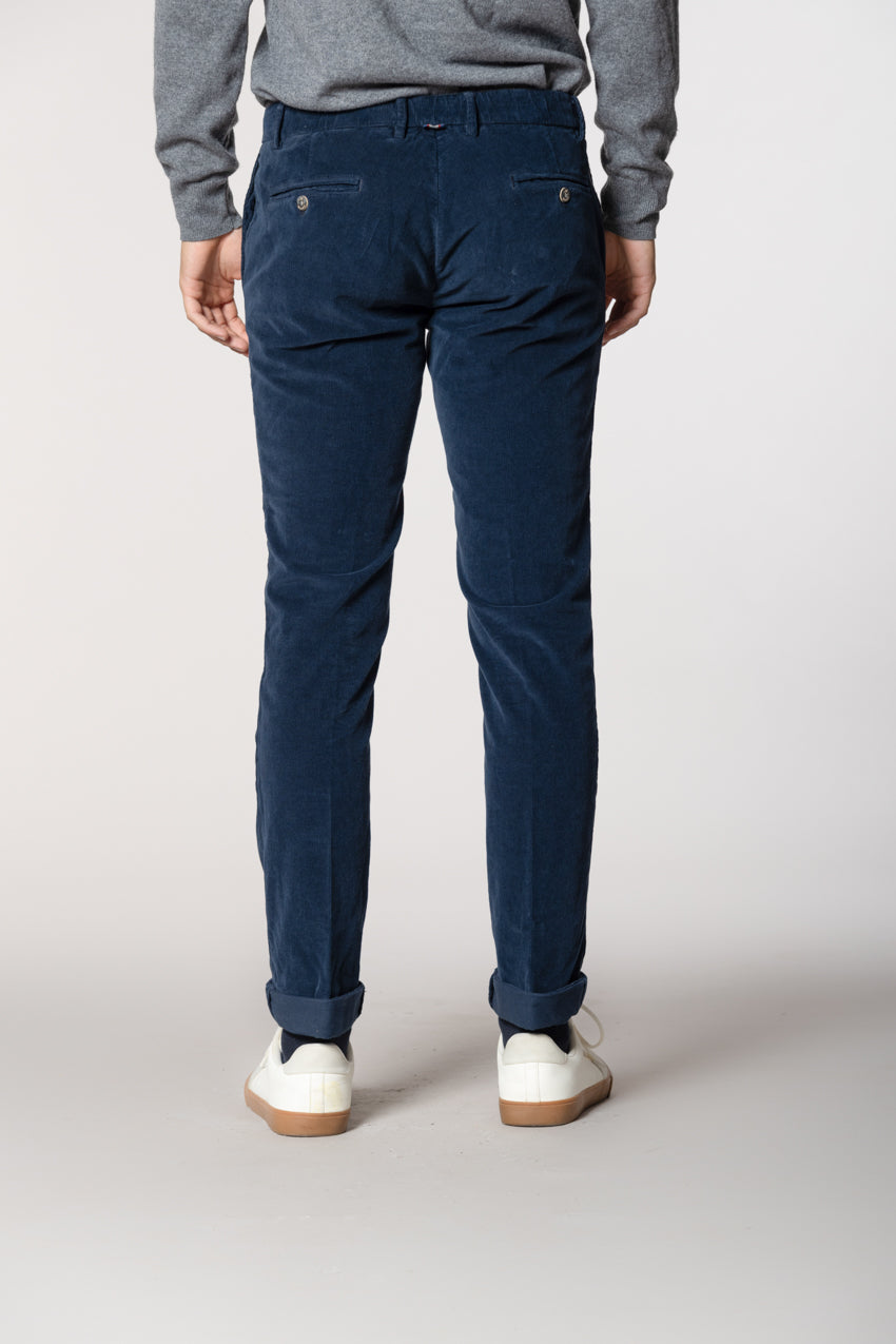 New York String pantalone chino jogger uomo in velluto 1500 righe regular fit