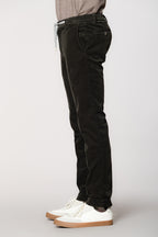 New York String pantalone chino jogger uomo in velluto 1500 righe regular fit