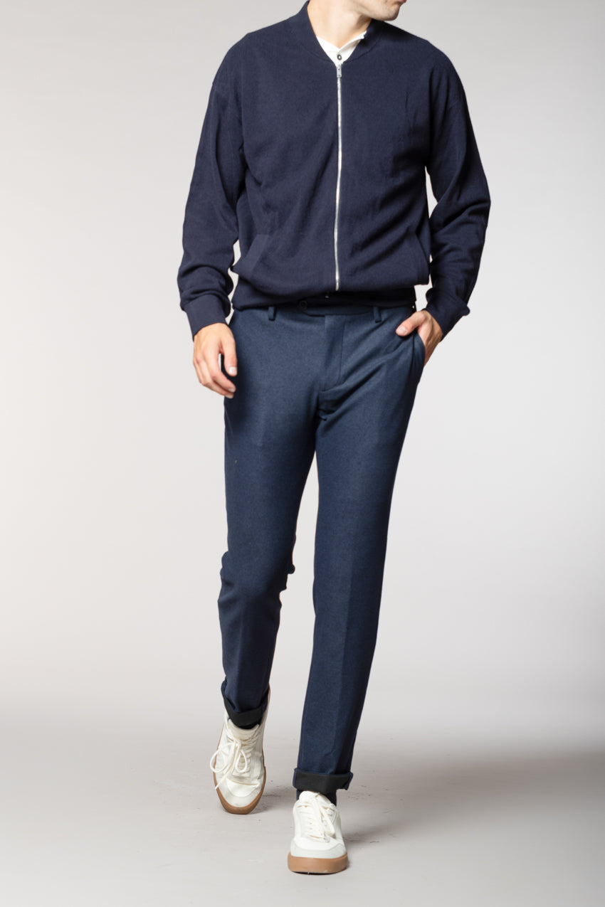 New York Sartoriale pantalon chino homme en jersey de flanelle regular fit