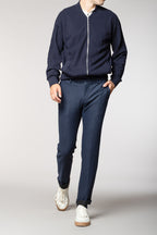 New York Sartoriale pantalon chino homme en jersey de flanelle regular fit